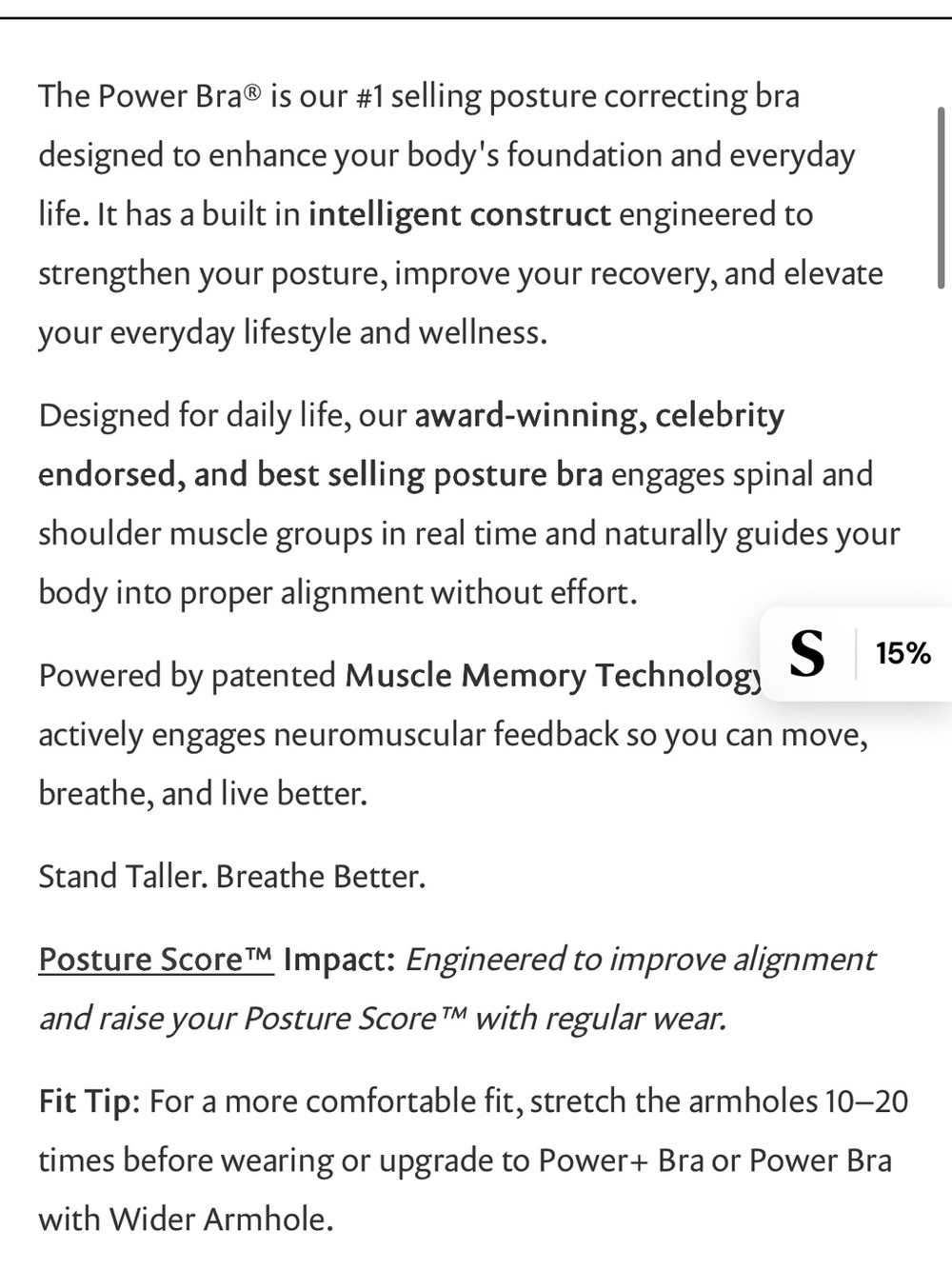 Forme Power Bra, Medium - Picture 7 of 13